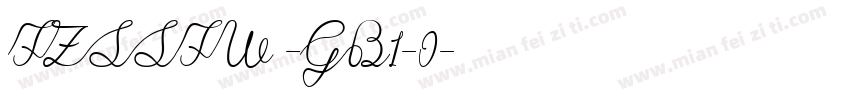 FZSSFW -GB1-0字体转换